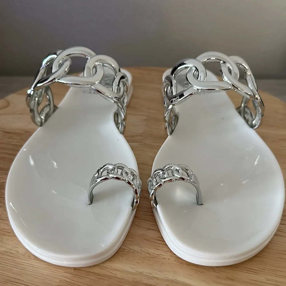 Vince Camuto Emagenta Metallic Jelly Slide Sandal